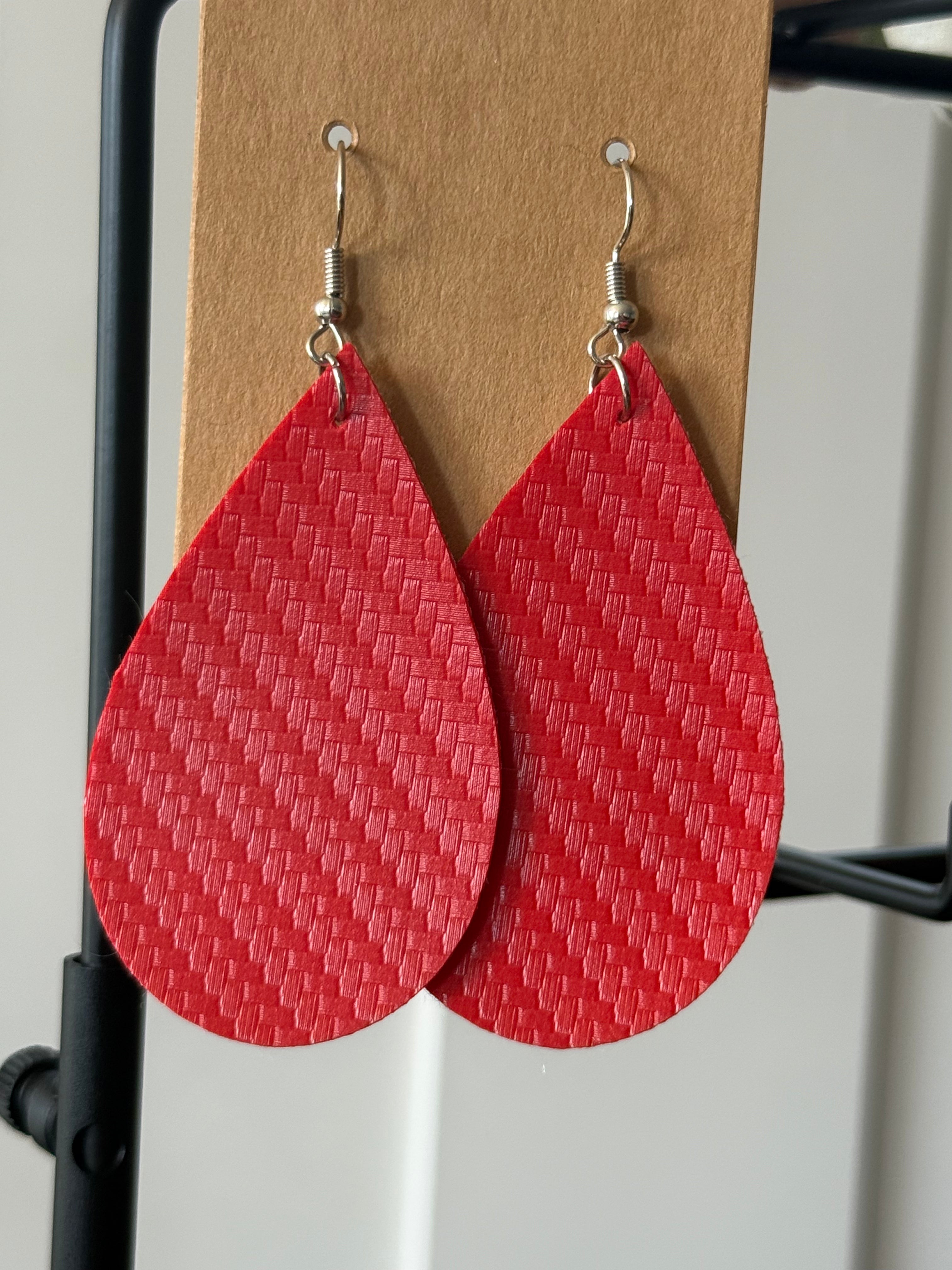 Large solid earrings
