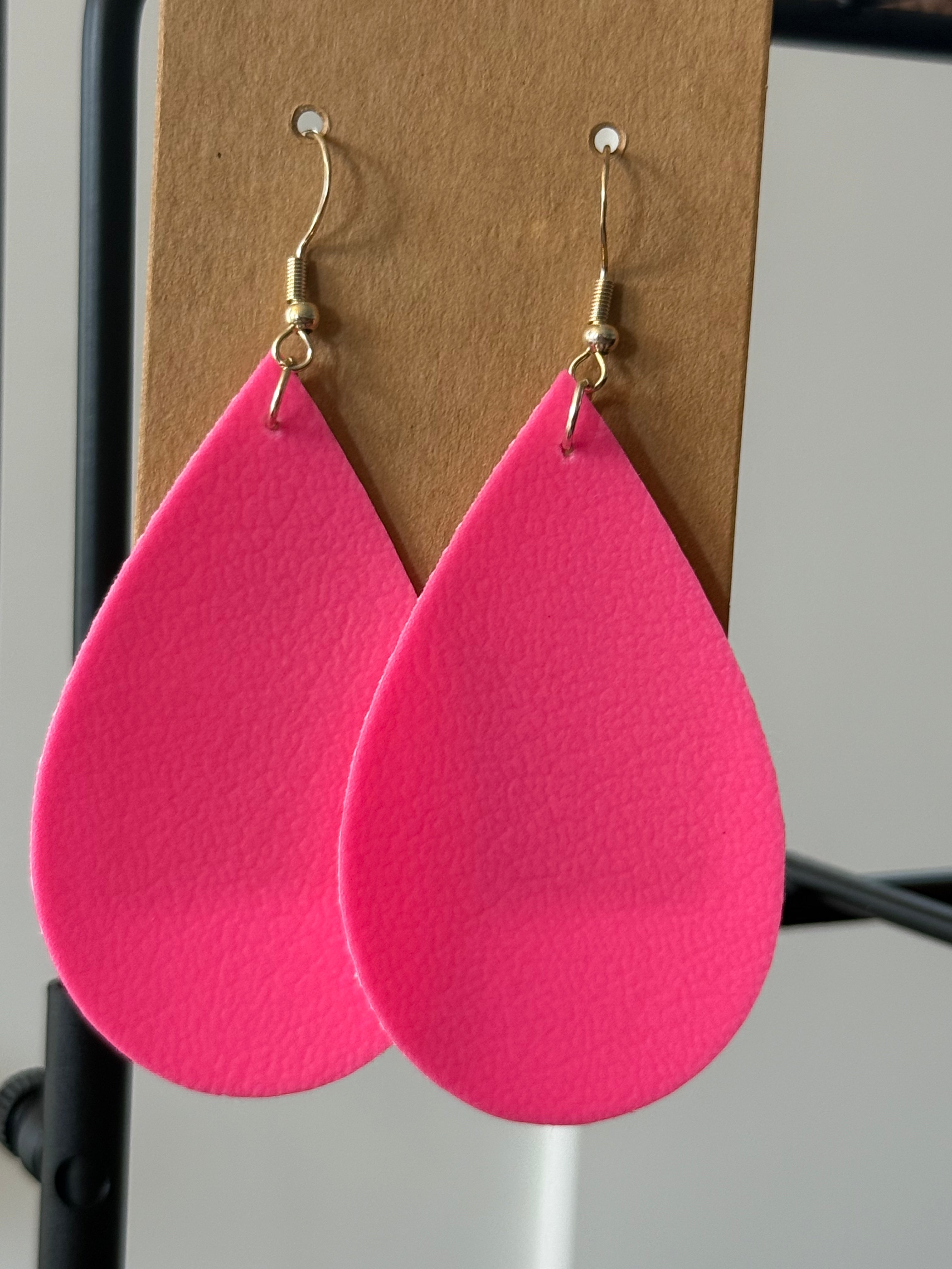 Large solid earrings