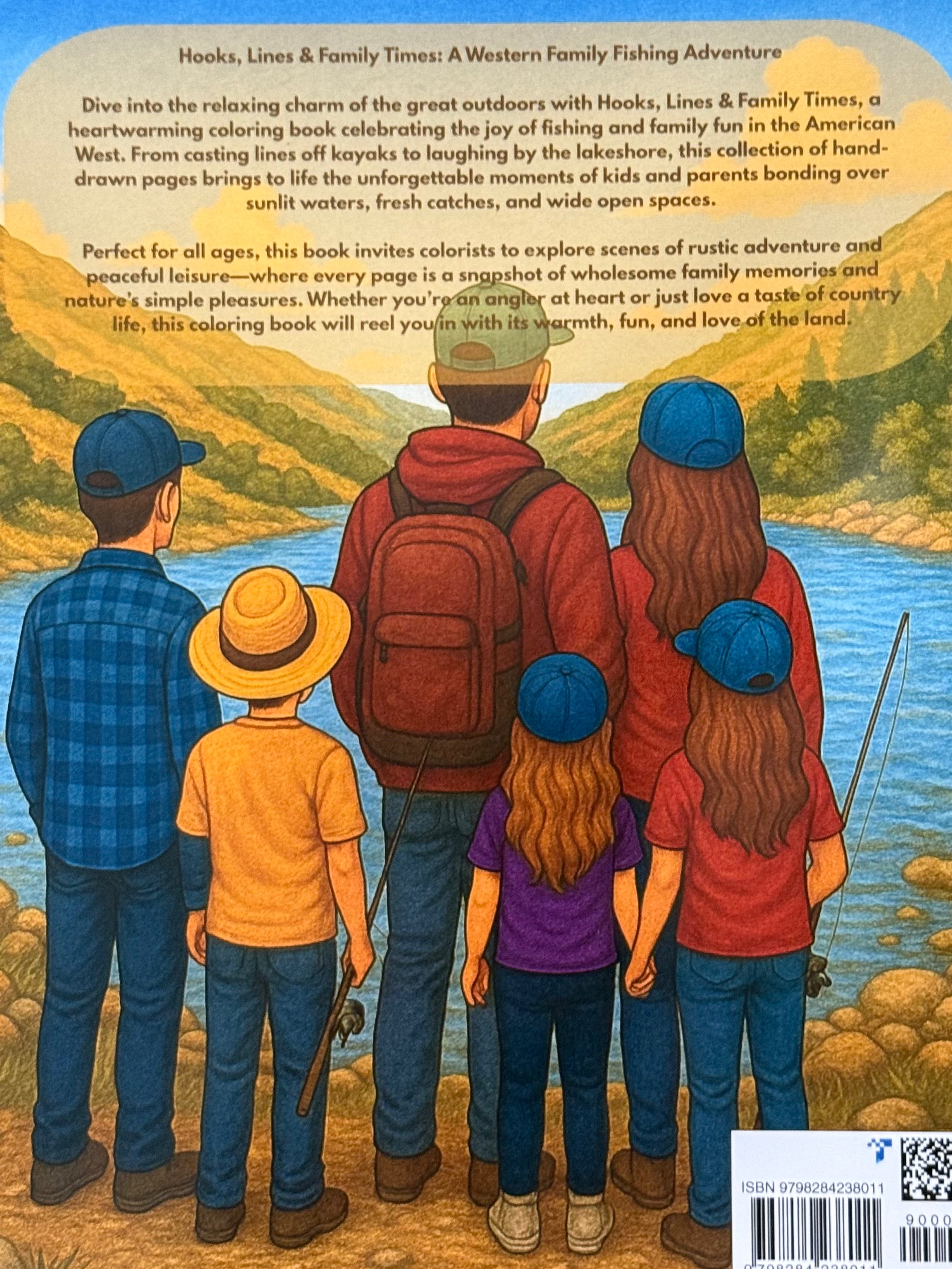 Hooks, Lines & Family Times Coloring book